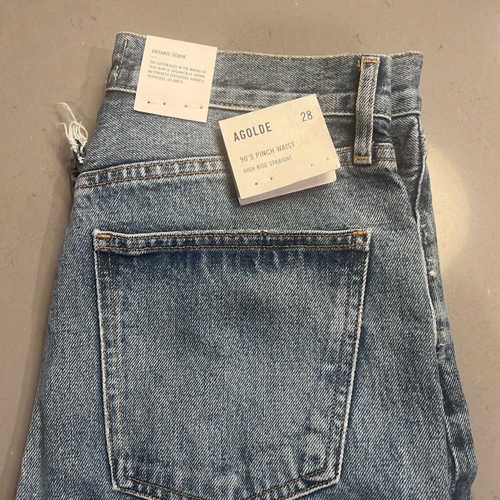 AGOLDE 90’s pinch waist high rise straight jean in endless